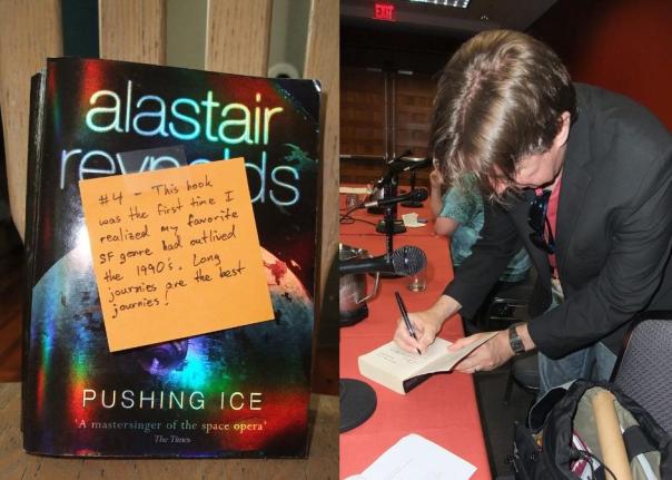 We were getting kicked out of the room so that the next group could come in, but he even took the time to reference the post-it note! 